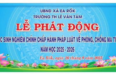 TRƯỜNG TH LÊ VĂN TÁM TỔ CHỨC LỄ PHÁT ĐỘNG NGHIÊM CHỈNH CHẤP HÀNH PHÁP LUẬT VỀ PHÒNG, CHỐNG MA TÚY
