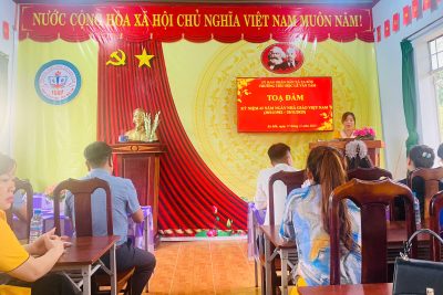 TỔ CHỨC TỌA ĐÀM CHÀO MỪNG NGÀY NHÀ GIÁO VIỆT NAM 20/11